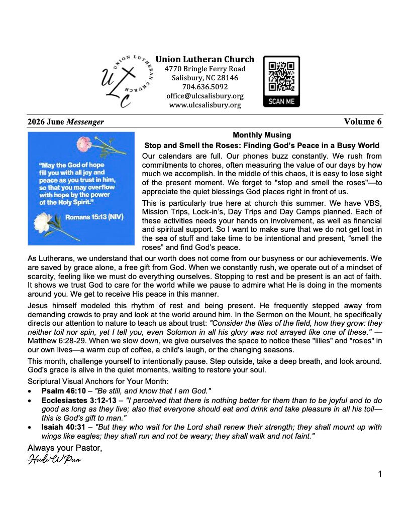 June 2026 Newsletter