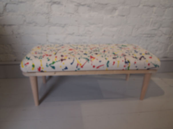 JACKSON hand painted bench in multi