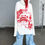 섬네일: Bloodstained Print Hoodie
