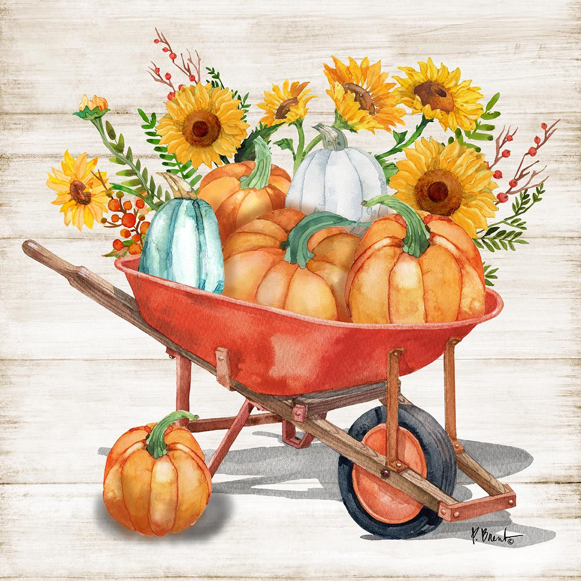 PB23663B_Harvest Wagon I - Wood