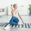 Miniatura: Yune Yoga Blue Striped Stretching Mat Fir