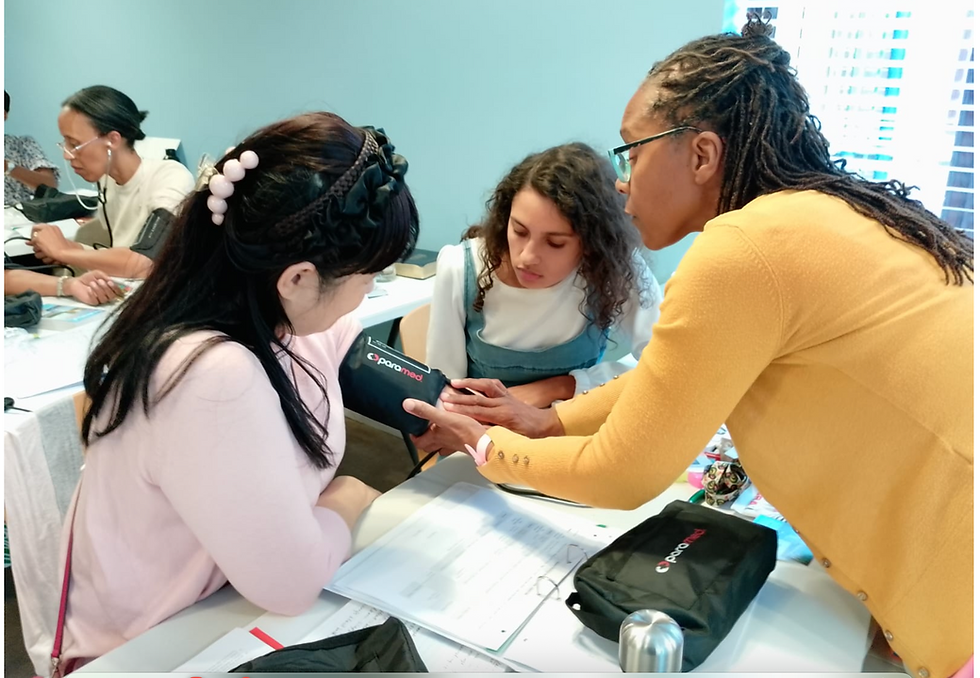 Dr Fifield guiding medical missionary students during Manna House's medical missionary training.