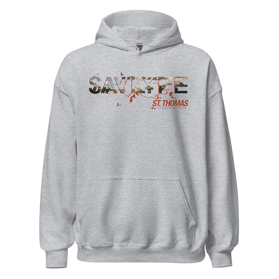 Thumbnail: UNISEX SAV LOCATION HOODIE (ST THOMAS RED)