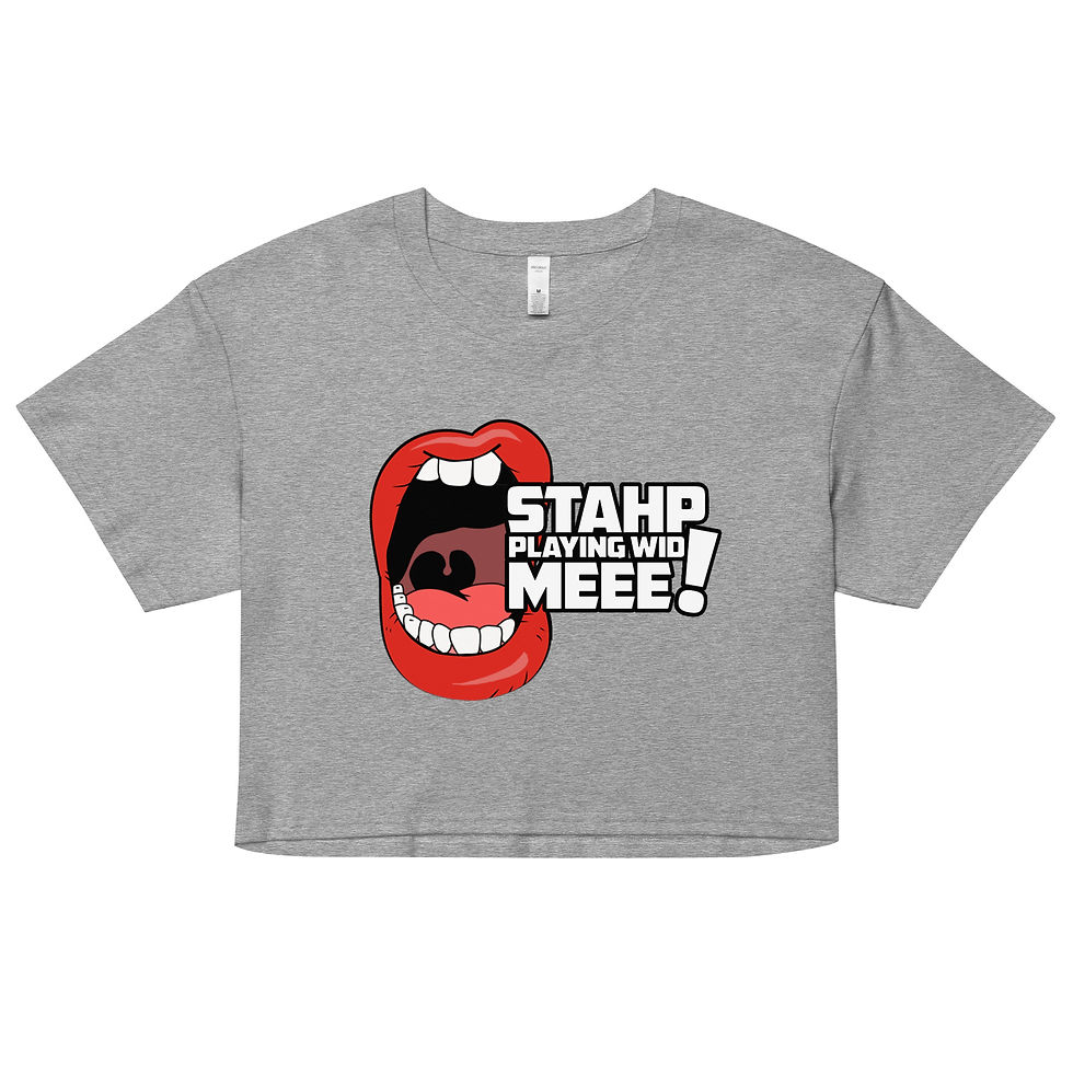 Thumbnail: WOMEN'S S.P.W.M. CROP TOP TEE (WHITE)
