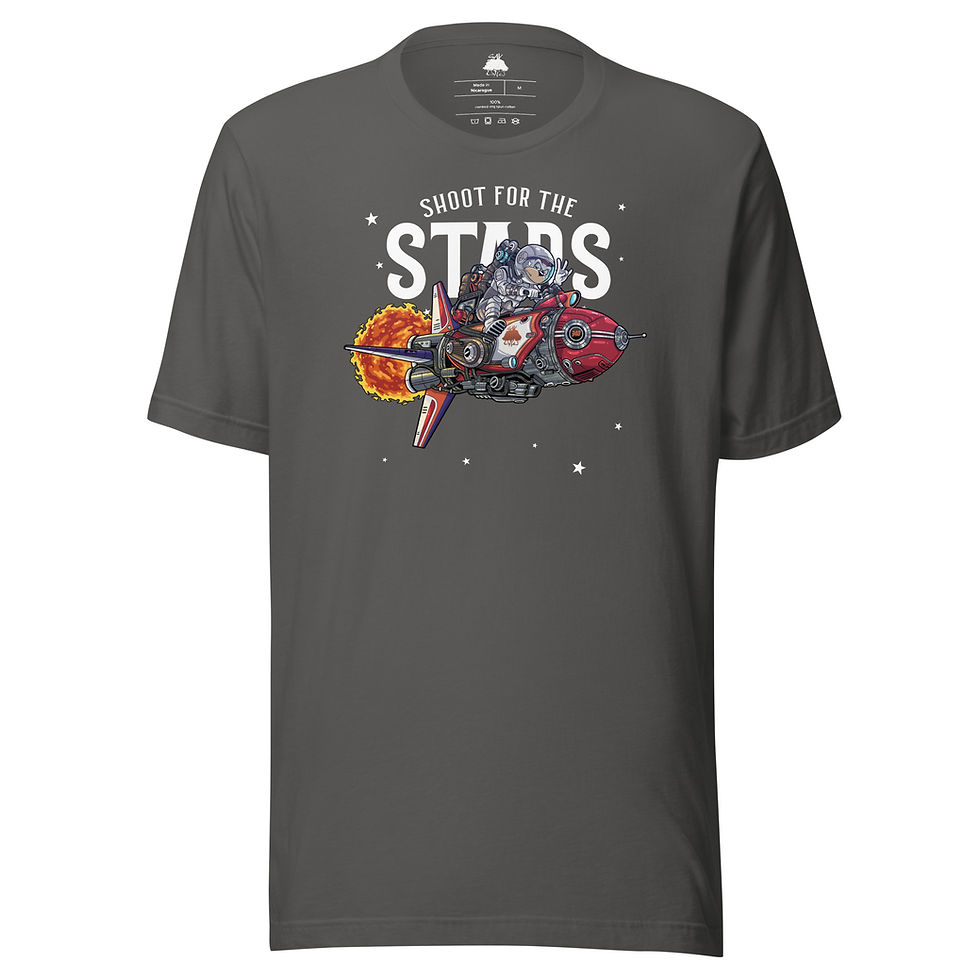 Thumbnail: UNISEX SHOOT FOR THE STARS (WHITE)