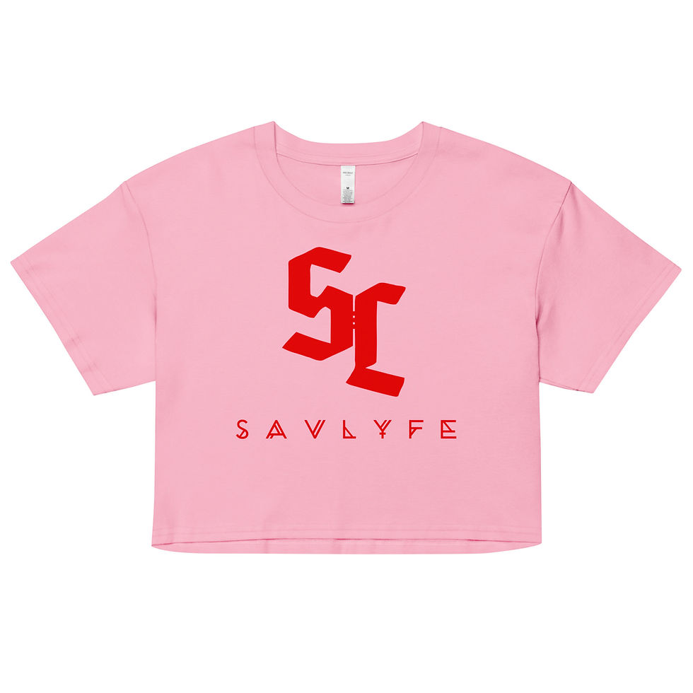 Thumbnail: WOMEN'S SL CROP TOP TEE (RED)