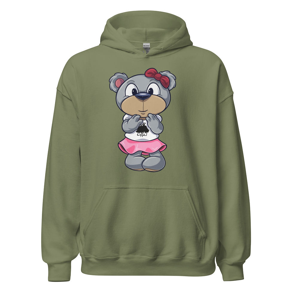 Thumbnail: UNISEX SAVIANA HOODIE (PINK DRESS)