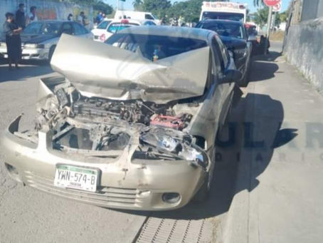 Carambola múltiple en el Periférico de Mérida