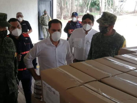 Apoyos del Fonden a familias afectadas por el Huracán Delta.