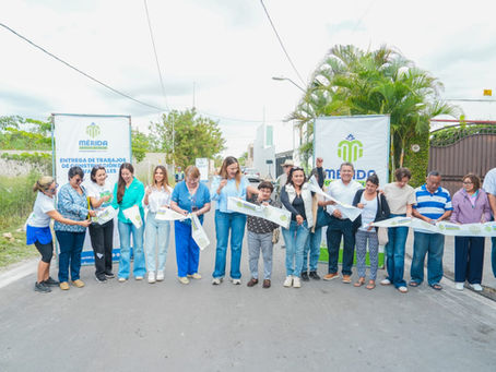 Cecilia Patrón interviene con mejoras en 34 calles en la comisaría de Cholul
