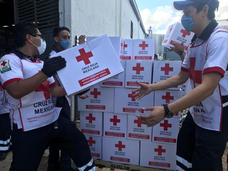 Llega a Yucatán ayuda humanitaria de la Cruz Roja Mexicana