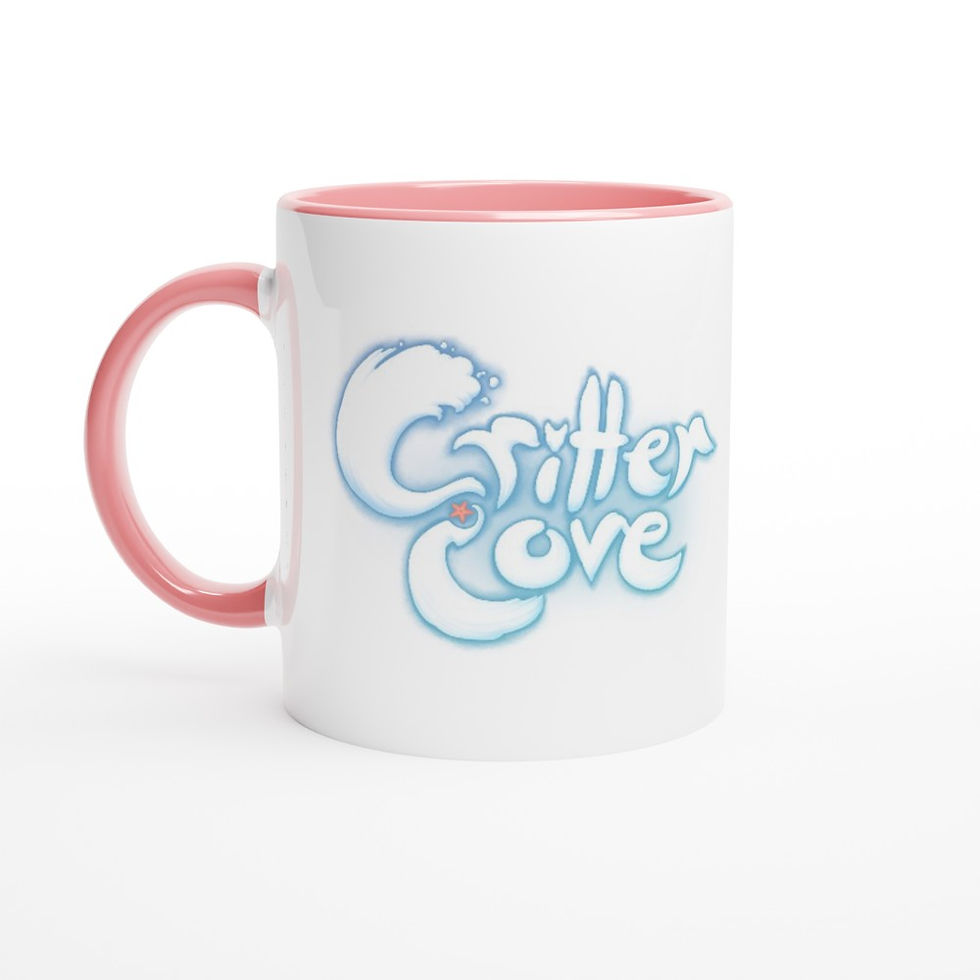Thumbnail: Critter Cove and Gentleman Rat Logo 11oz Ceramic Mug