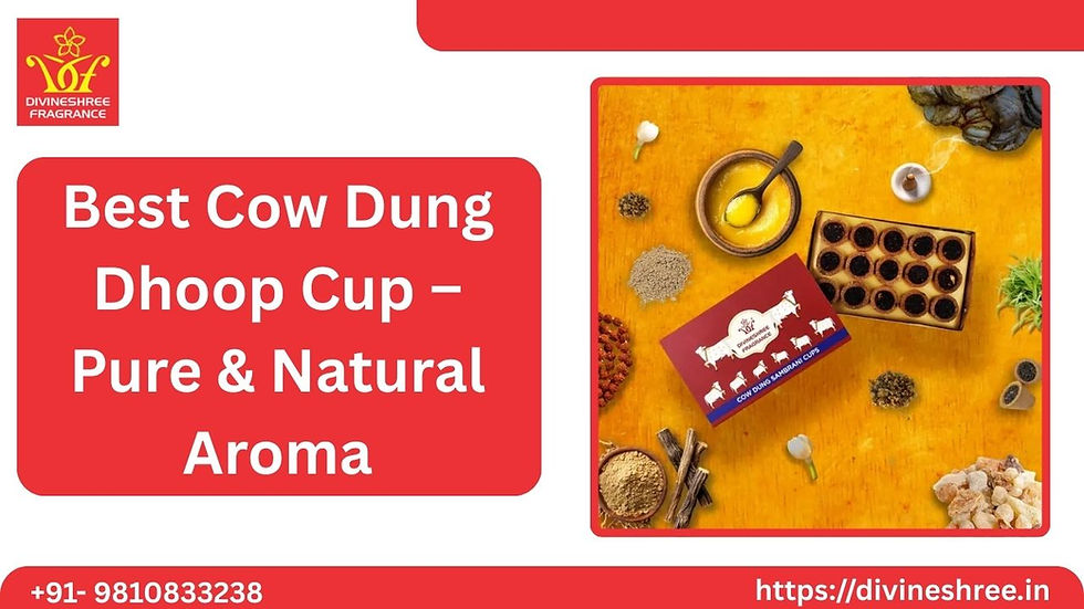 Best Cow Dung Dhoop Cup – Pure & Natural Aroma