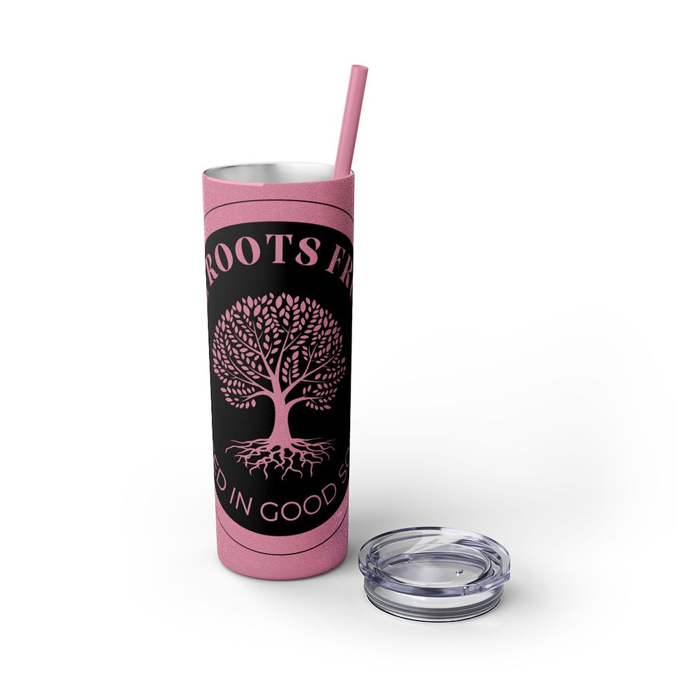 Thumbnail: Soil, Roots, Fruits Tumbler with Straw, 20oz