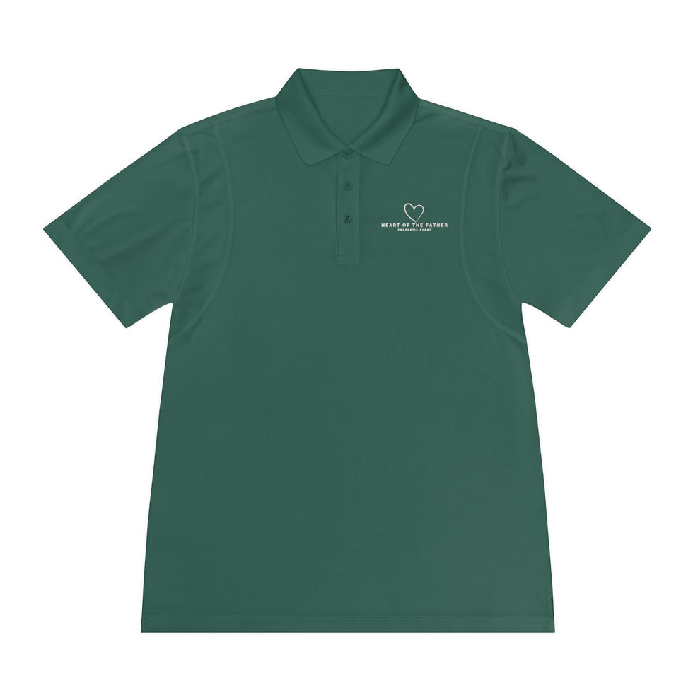 Thumbnail: Heart of the Father Men's Sport Polo Shirt
