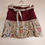 Thumbnail: Short Mini Skirt with Multi-Color Flower Embroidery - Sustainable Repurp