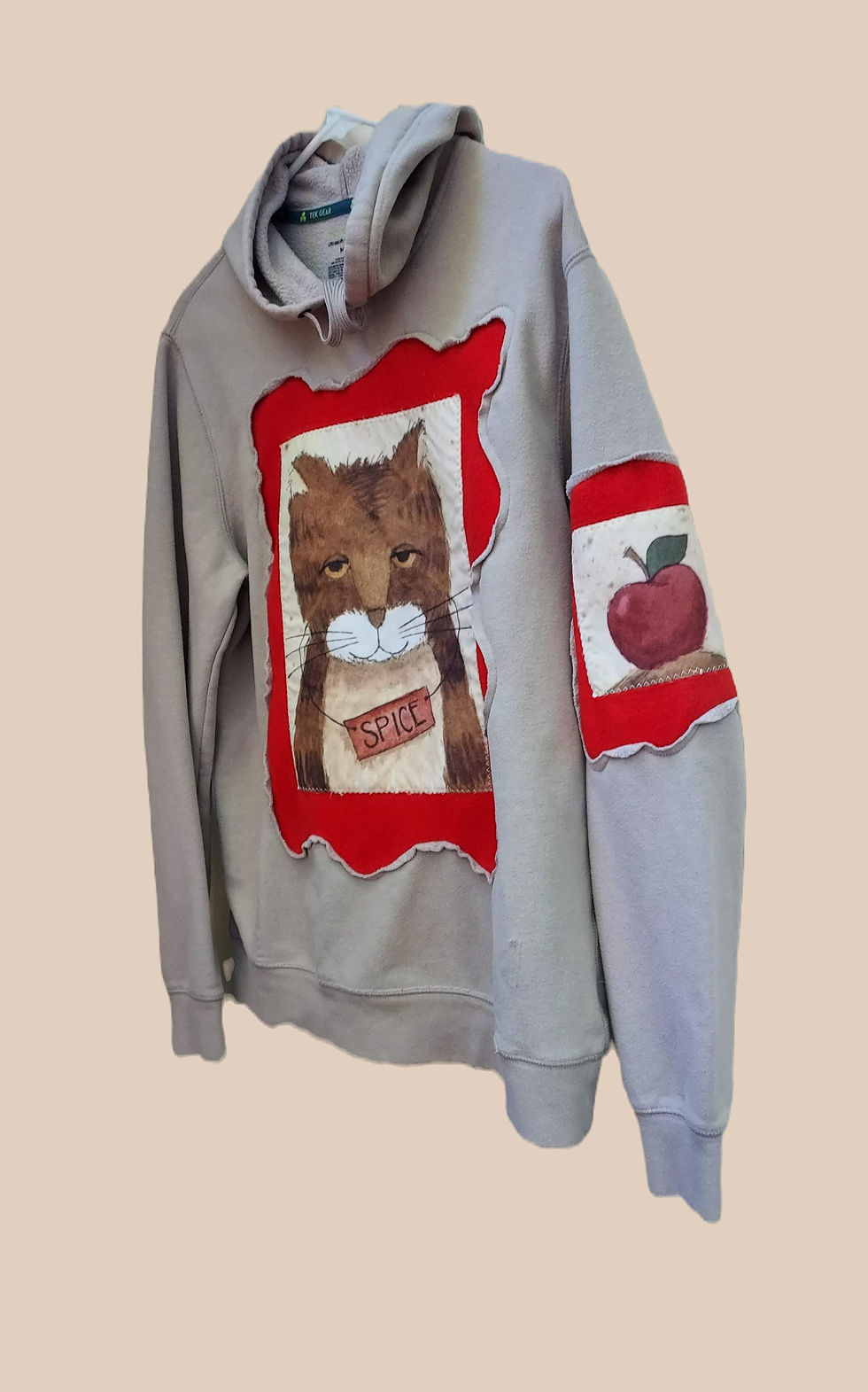 Thumbnail: Custom Spice Cat Hoodie | Thrift Flipped Streetwear (Size M)