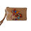 Thumbnail: Beige Clutch/Makeup Bag - Hand-Painted Colorful Southwestern Lizard