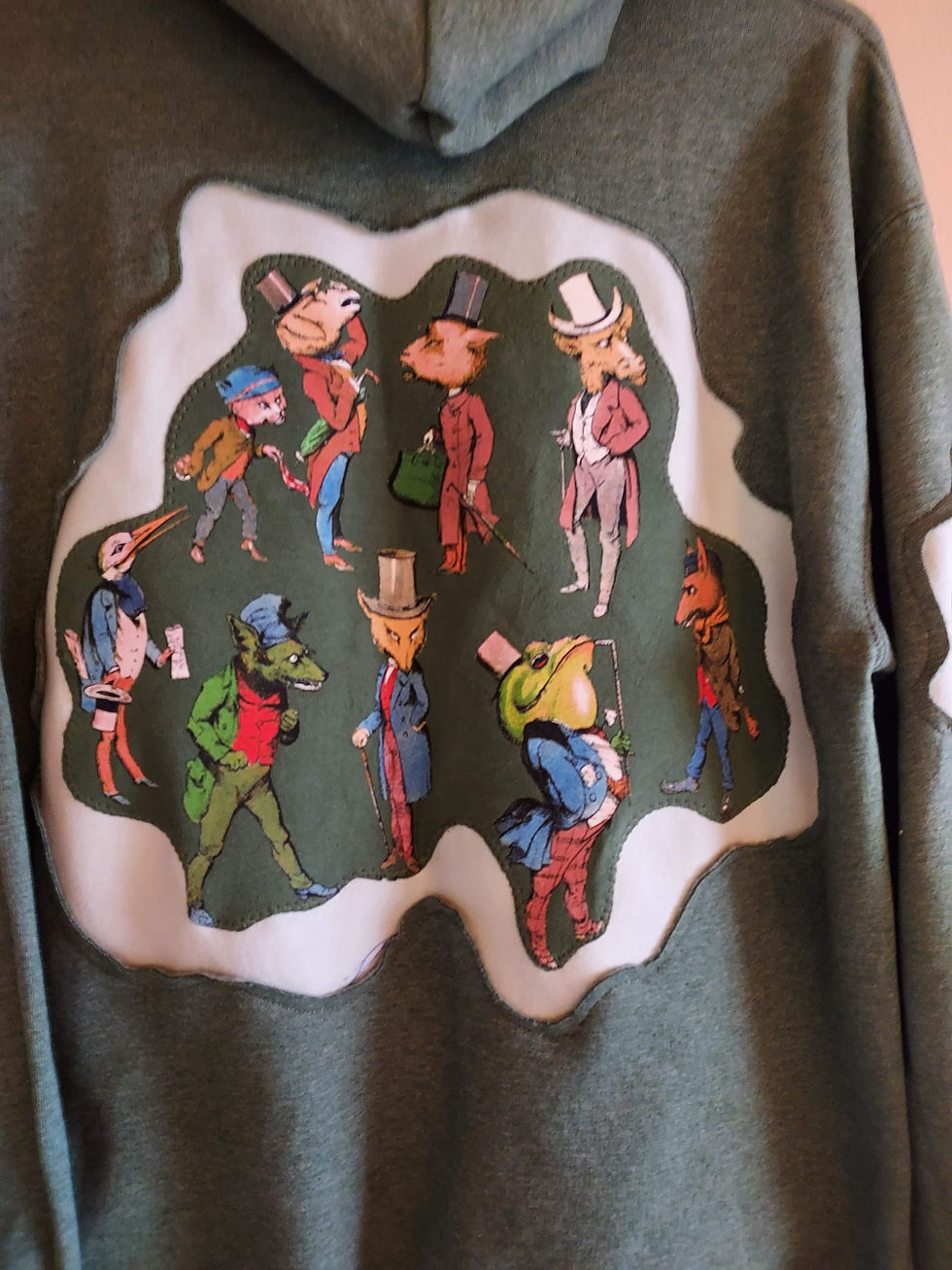 Thumbnail: Upcycled "Strange Daze" Graphic Hoodie | Reworked Boys Club Streetwear 