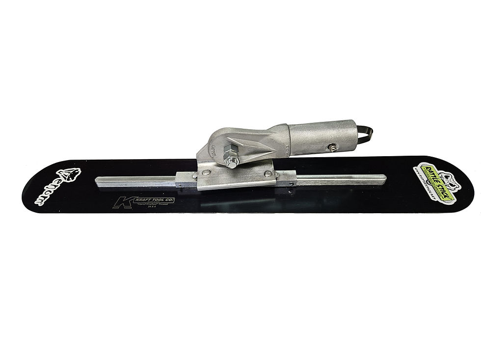 Thumbnail: Concrete Tools Funny Trowel Swivel Trowel 20" x 4" blue steel