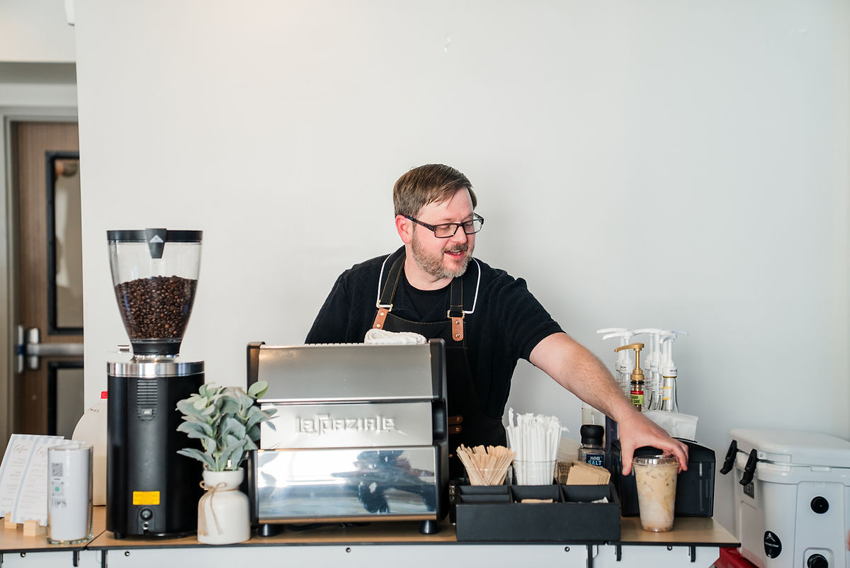 Filter & Shot Coffee Catering mobile coffee cart and team in Seattle, WA