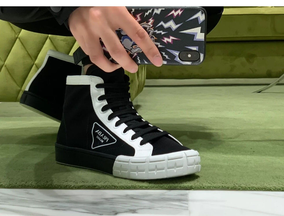 섬네일: PRADA GABARDINE SNEAKERS HIGH [FU]