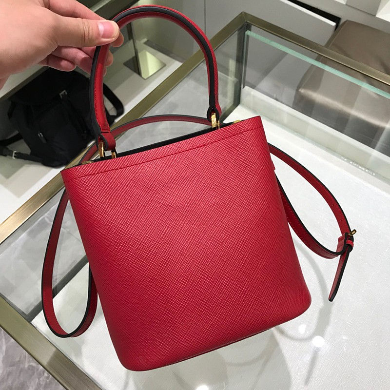 섬네일: PRADA 1BA212 PANIER SAFFIANO LEATHER MEDIUM BAG