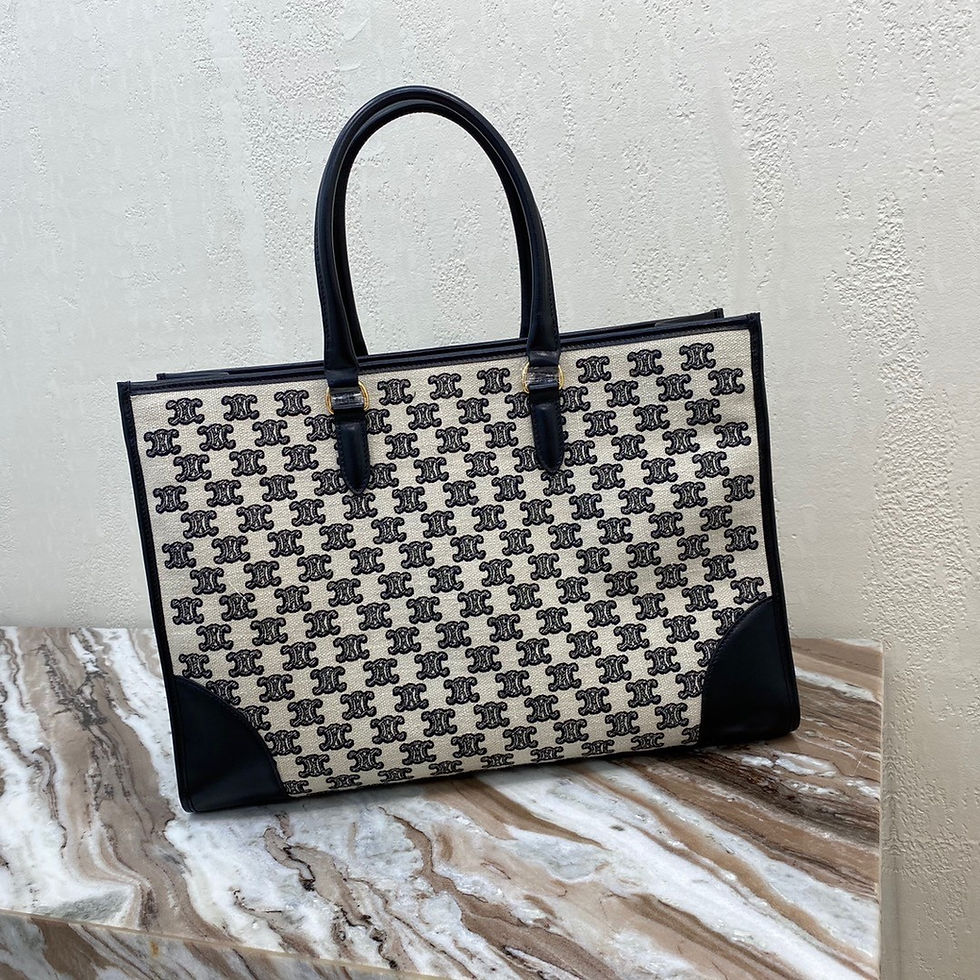 섬네일: CELINE TRIOMPHE CABAS TOTE BAG CALFSKIN
