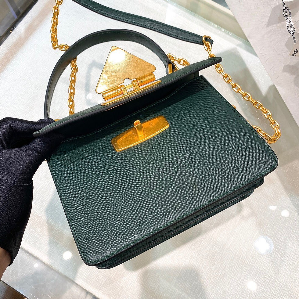 섬네일: PRADA SYMBOL SAFFIANO LEATHER BAG 1BN021