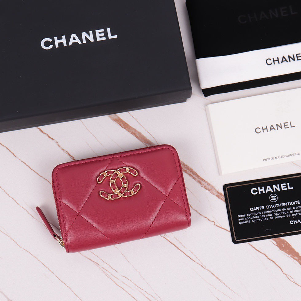 CHANEL 19 COIN WALLET(7.5)