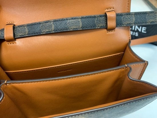 섬네일: CELINE TRIOMPHE CLASSIC BOX CALFSKIN+CANVAS