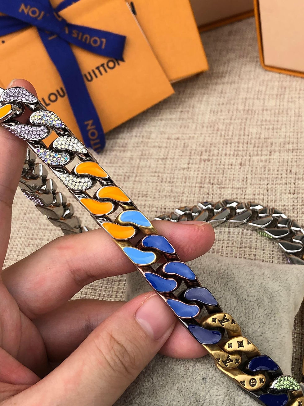 섬네일: LOUIS VUITTON MONOGRAM LINKS NECKLACE