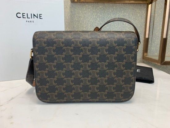 섬네일: CELINE TRIOMPHE SHOULDER BAG CALFSKIN+LAMBSKIN(22)