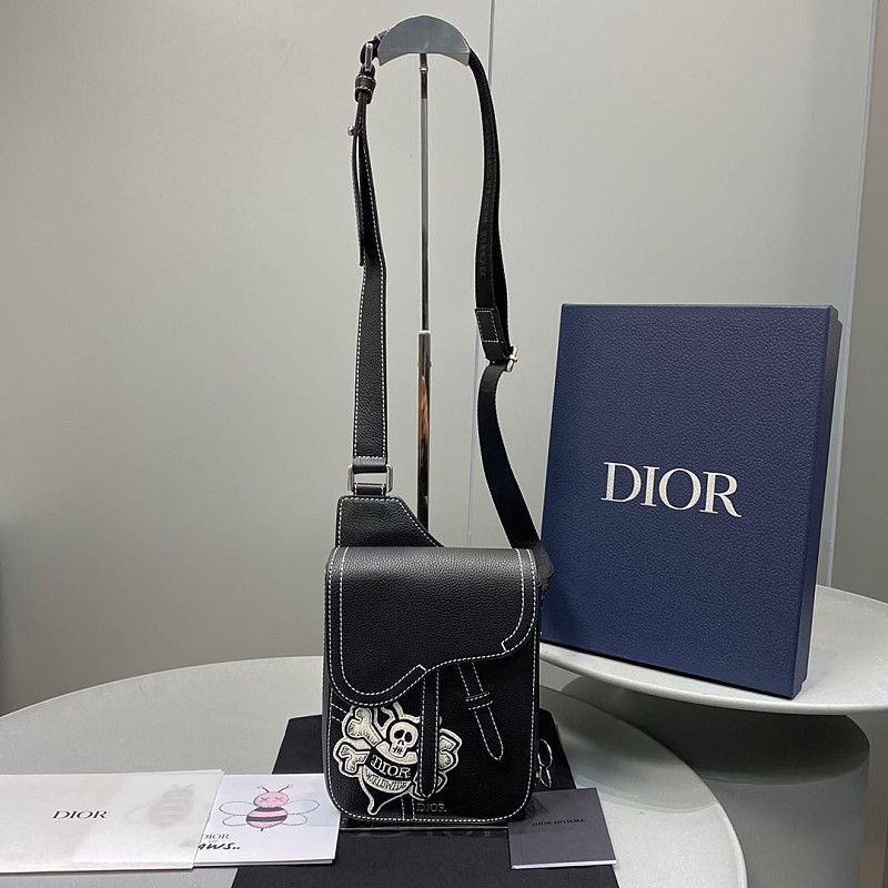 DIOR X STUSSY SADDLE POUCH BAG