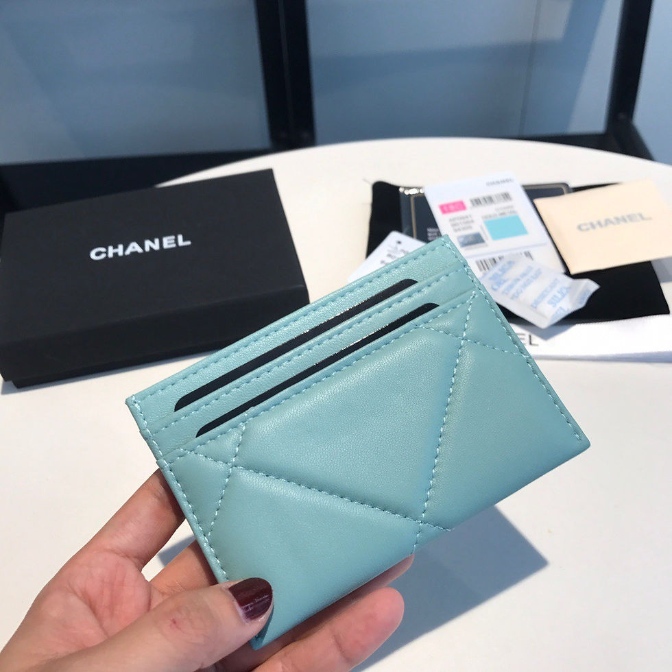 섬네일: CHANEL 19 CARD WALLET(7.5)