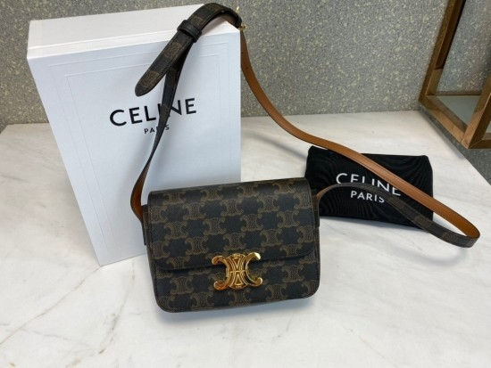 섬네일: CELINE TRIOMPHE NANO CALFSKIN+CANVAS
