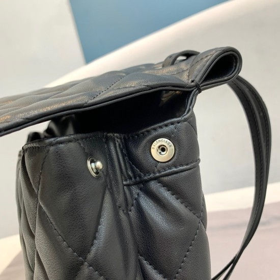 섬네일: BALENCIAGA B LOGO QUILTING SHOULDER BAG MEDIUM