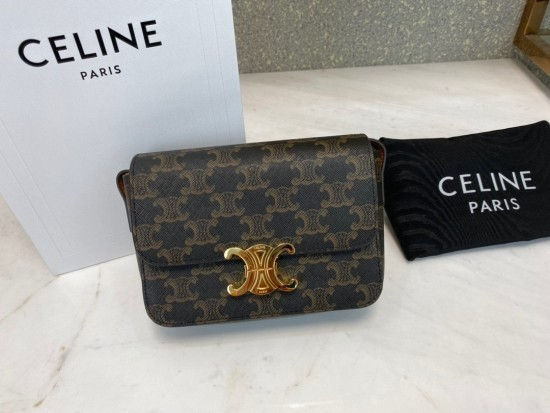 섬네일: CELINE TRIOMPHE NANO CALFSKIN+CANVAS