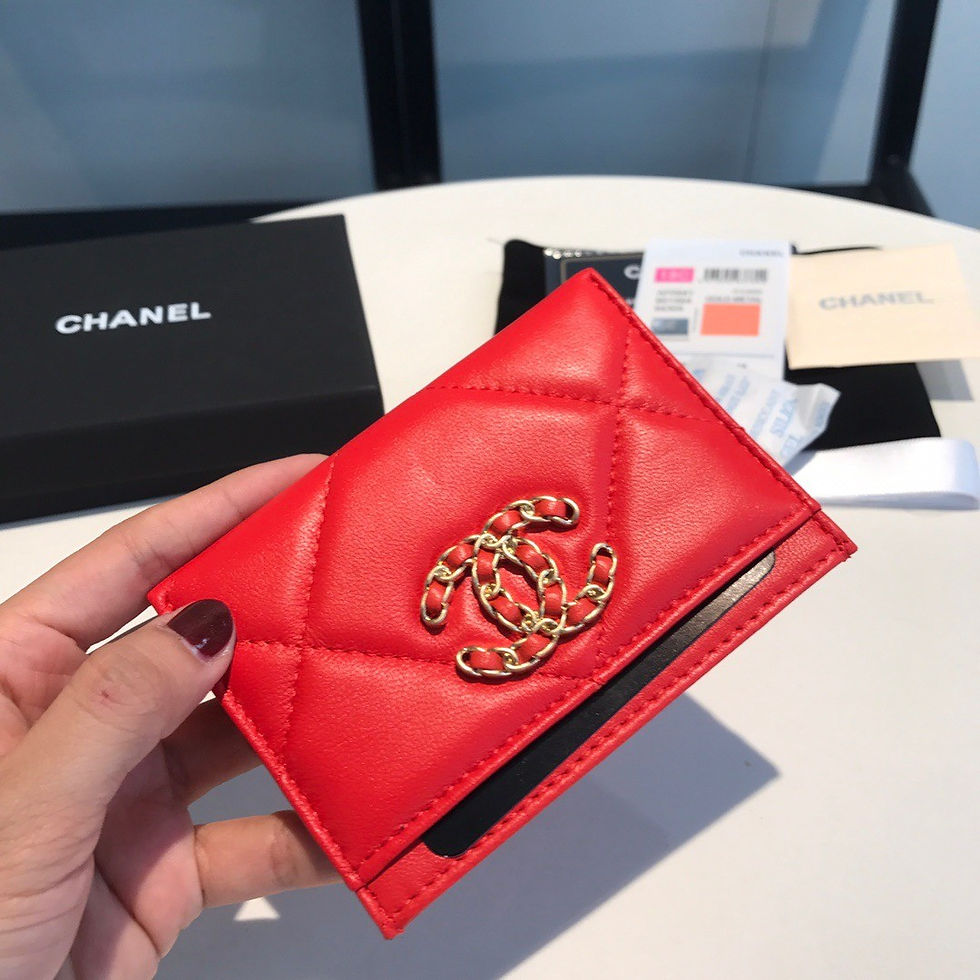 섬네일: CHANEL 19 CARD WALLET(7.5)