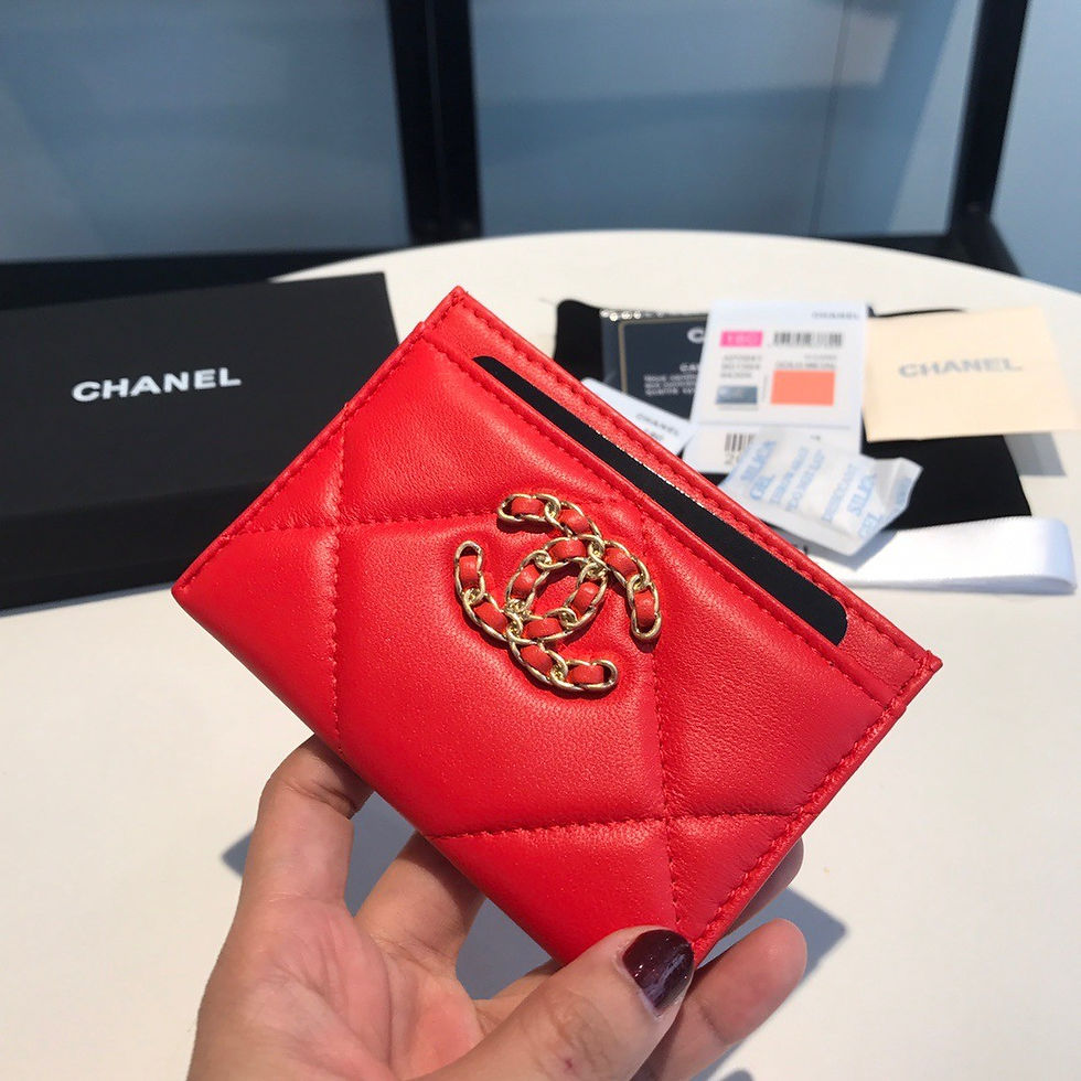 섬네일: CHANEL 19 CARD WALLET(7.5)