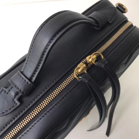섬네일: GUCCI GG MARMONT MATELASSE TOP HANDLE BAG