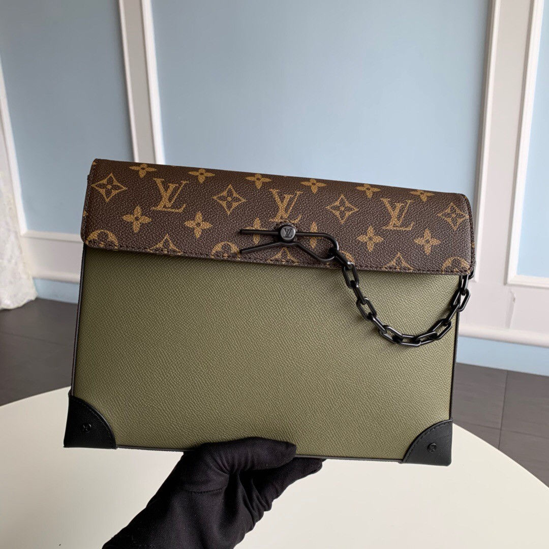 LOUIS VUITTON POCHETTE VOYAGE STEAMER CLUTCH M30583(28)