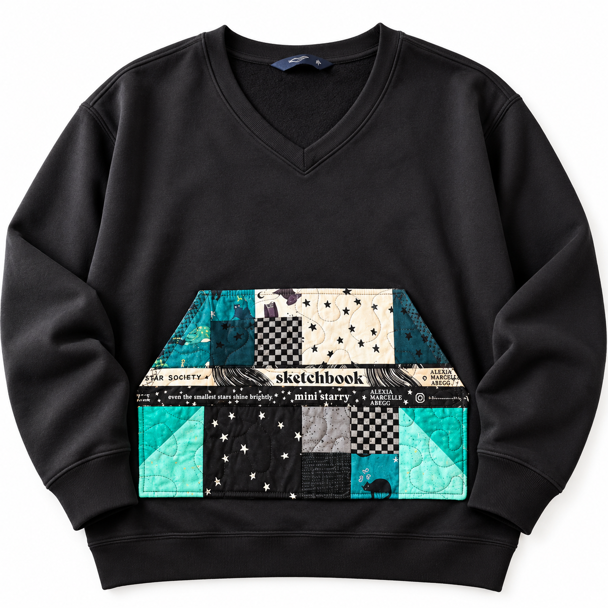 Quilted Pocket Sweatshirt
