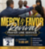 Prayer Line Registration & Pre-Counseling For the Mercy & Favor Revial
