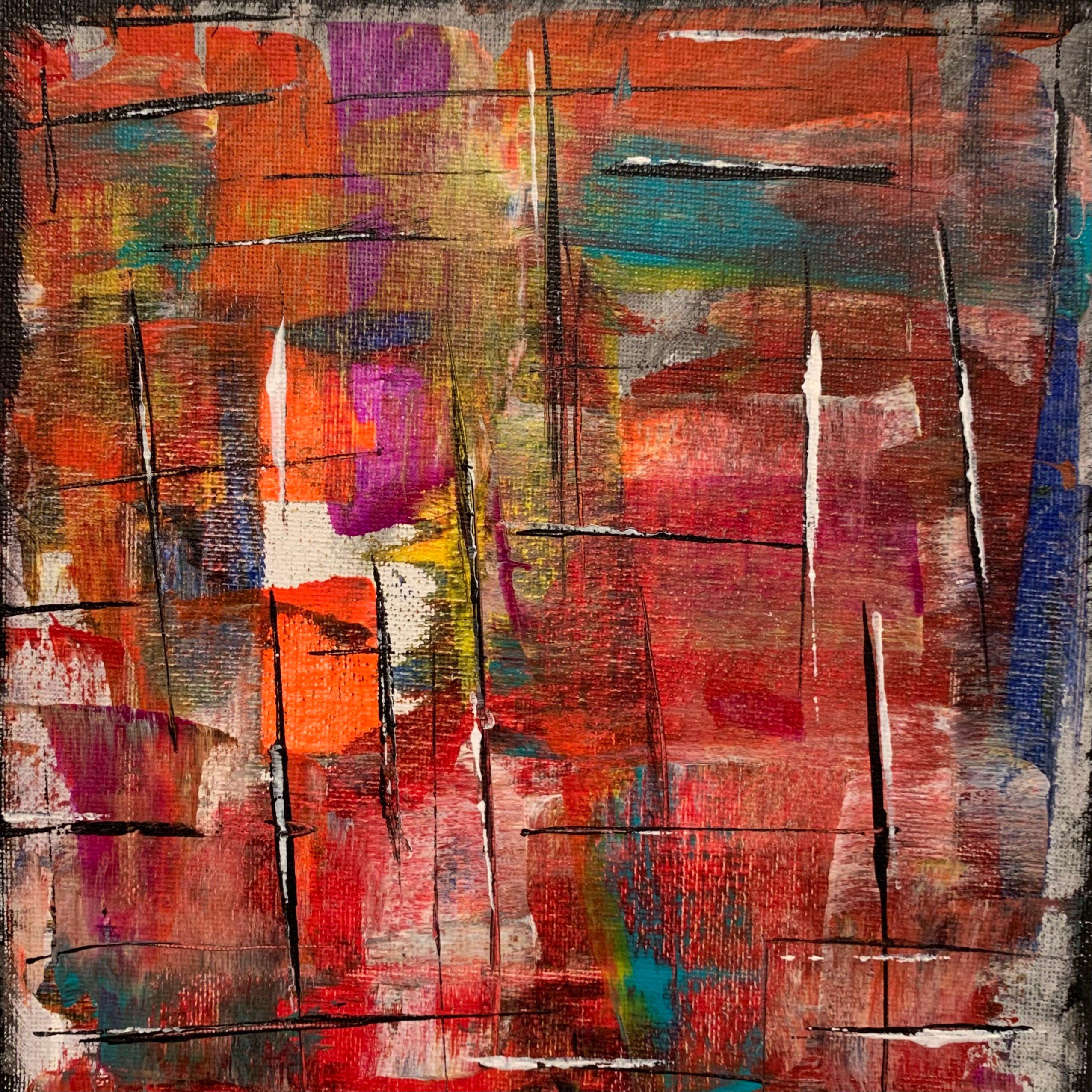 Untitled 8”x8” on Canvas