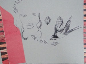 Quelques dessins-collages retrouvés