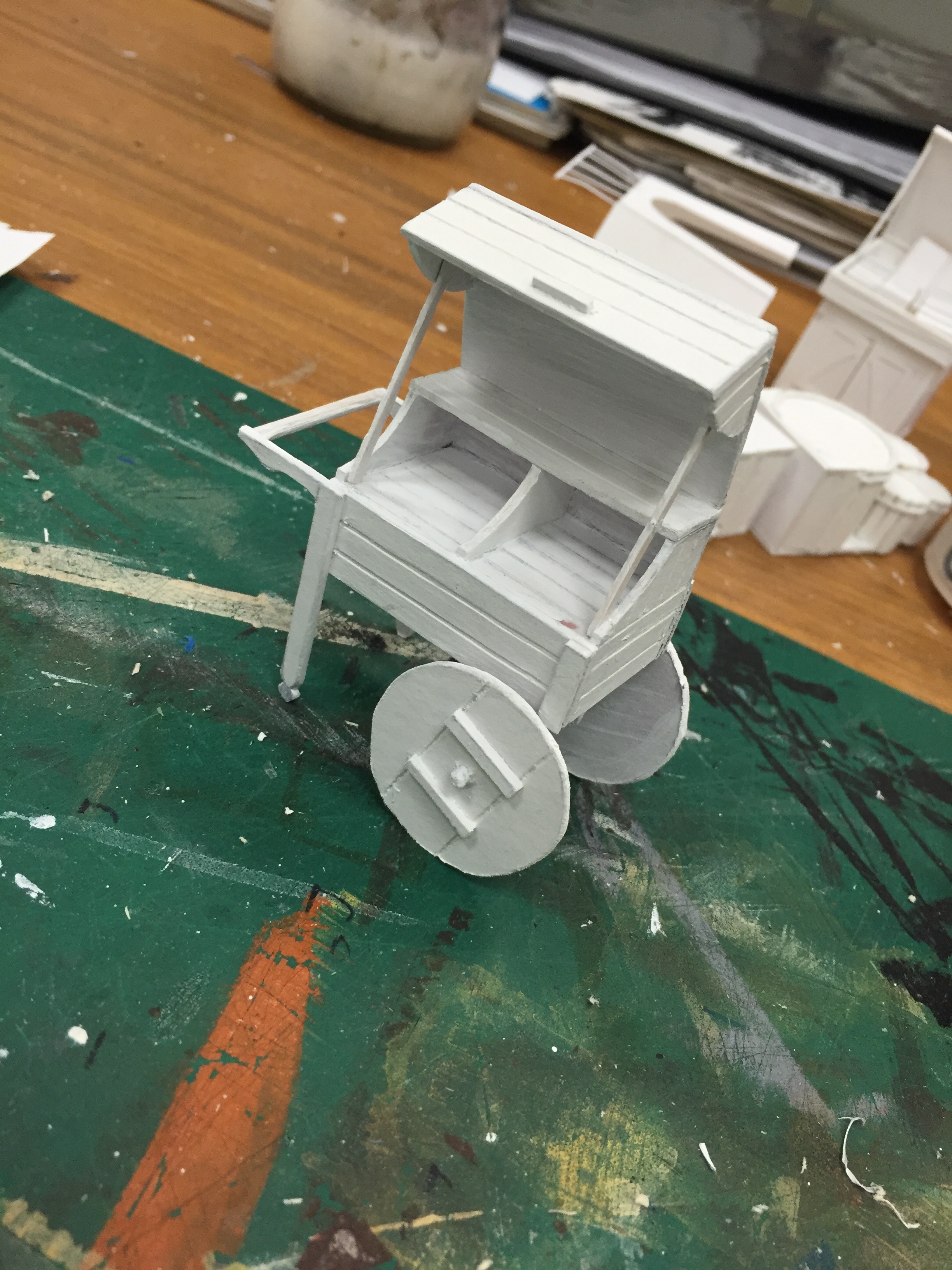 1/2" Scale Model Process Photo Book Cart