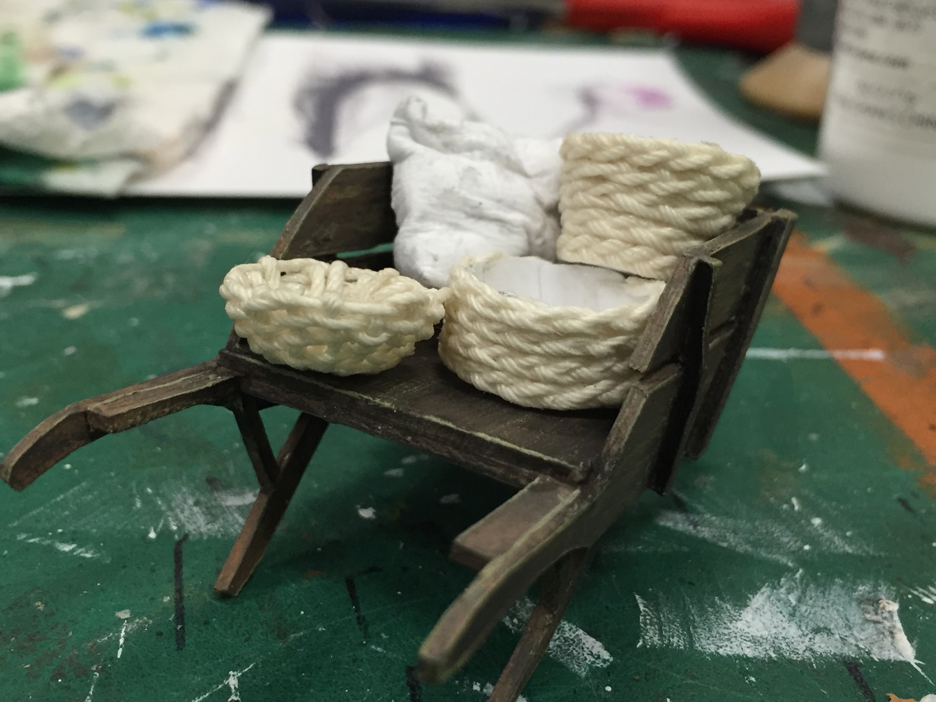 1/2" Scale Model Process Photo Vegetable Cart
