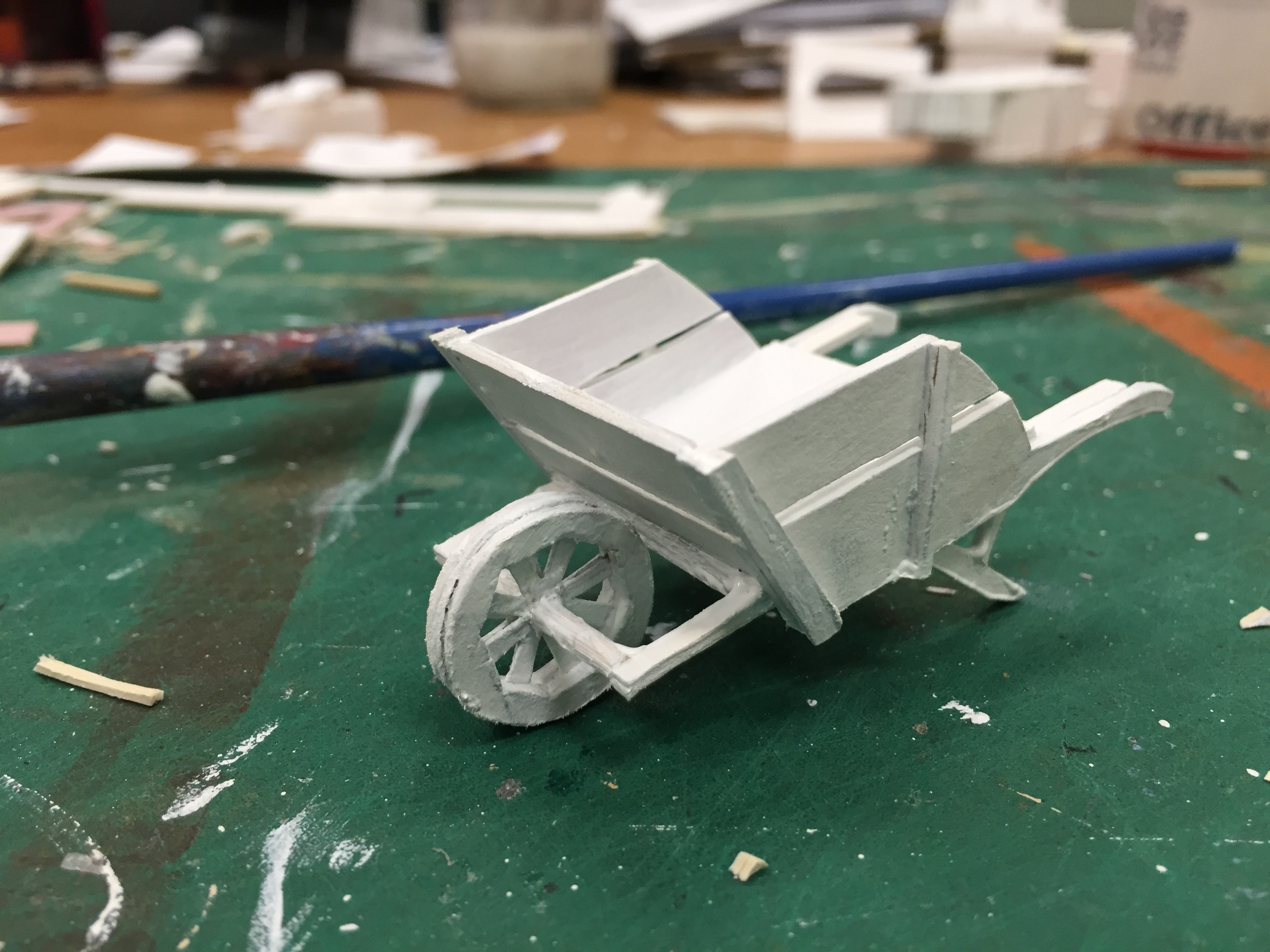 1/2" Scale Model Process Photo Vegetable Cart