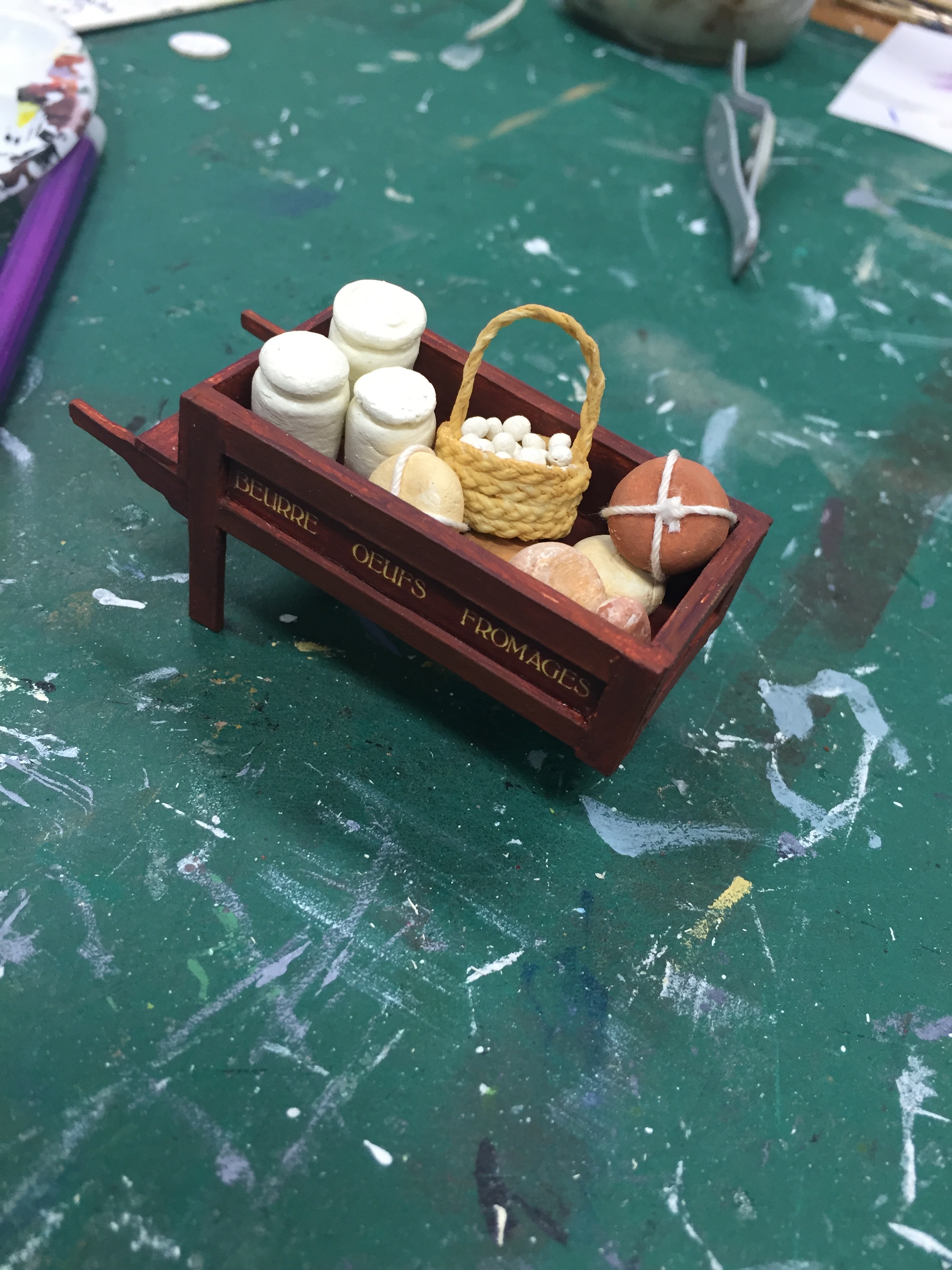 1/2" Scale Model Process Photo Dairy Cart